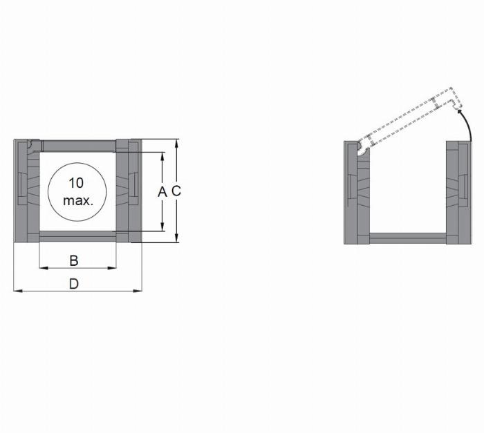 Energiekette CK 15 Breite 30mm, einzelne Glieder