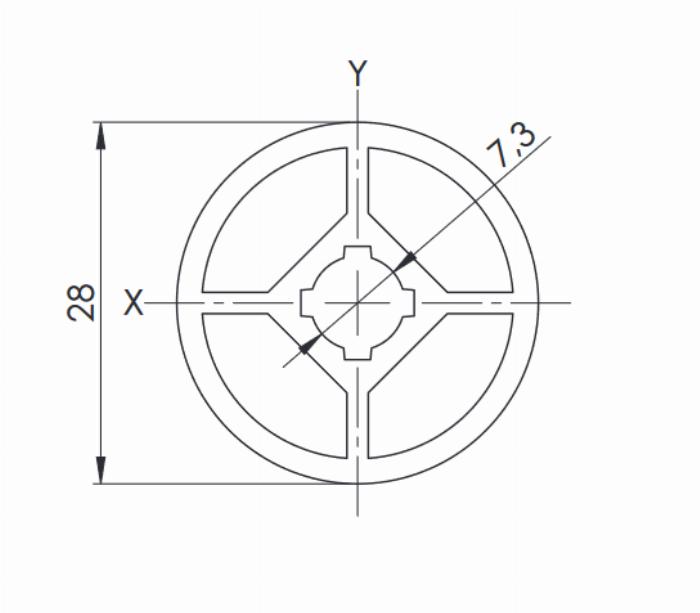 ▷ Tubi tondi alluminio anodizzato foro centrale 28 mm